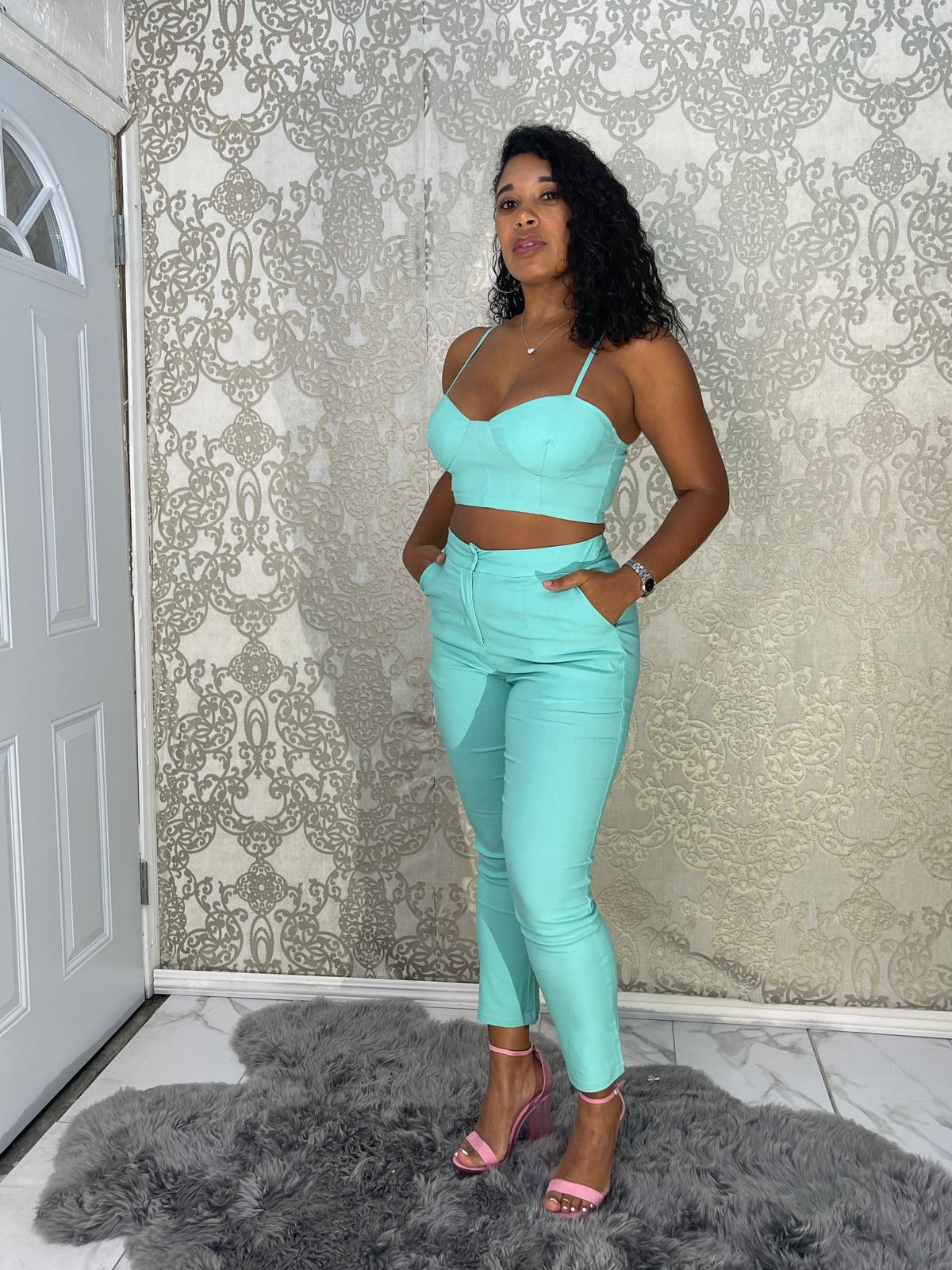 Turquoise Tease Pant Set