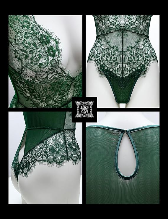 Green Lace Bodysuit