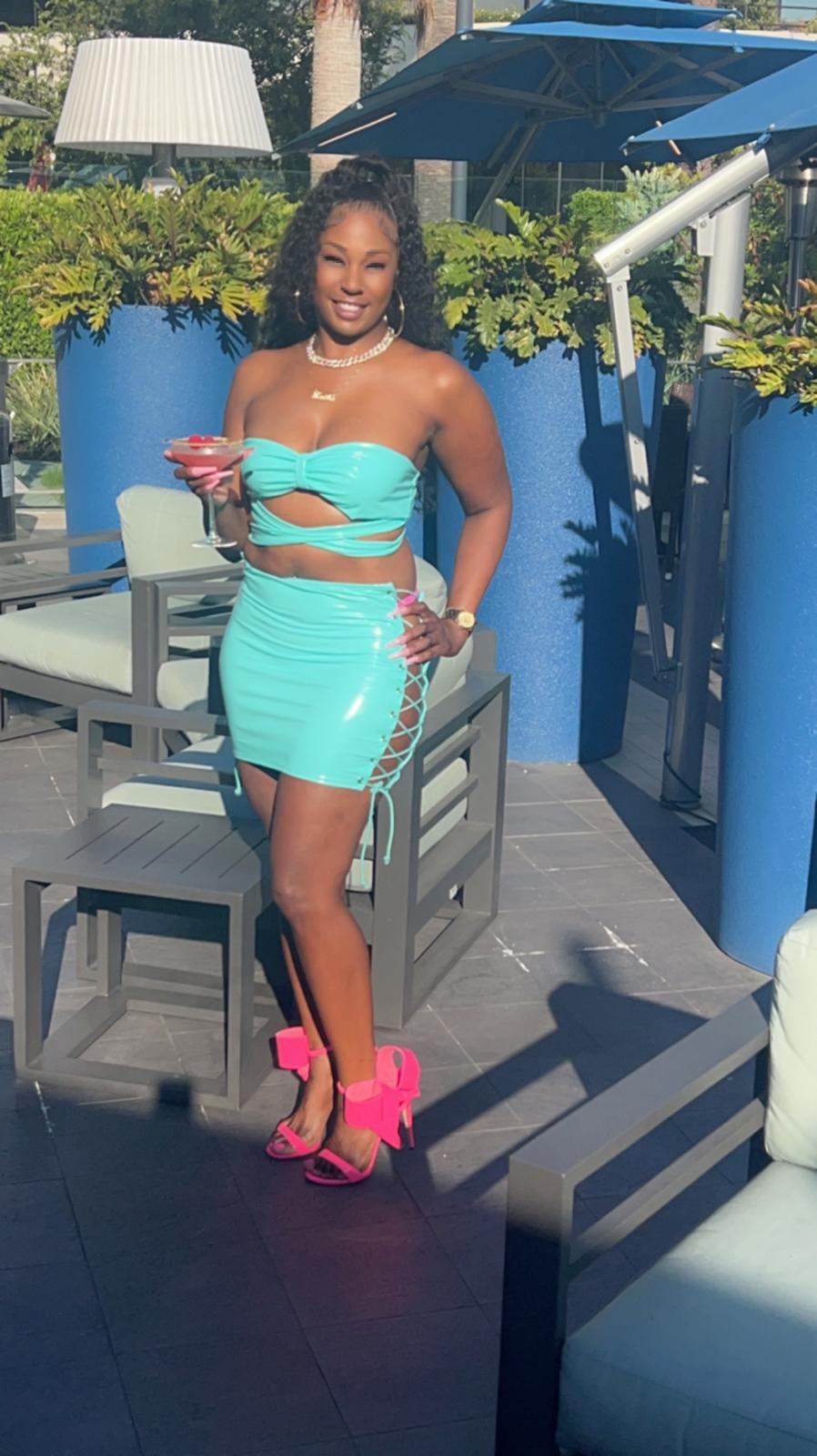 Aqua Crush Two-Piece Set